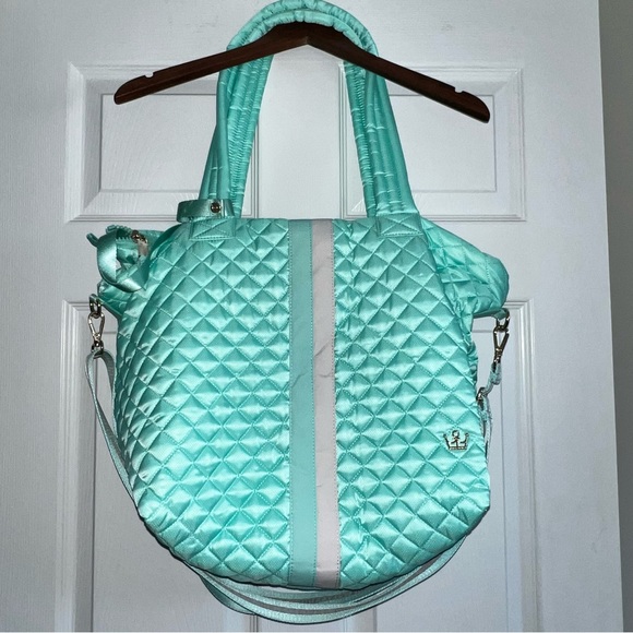 Peloton x Oliver Thomas Mint Kitchen Sink Tote NWOT - Picture 2 of 7